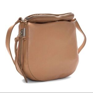 Vince Camuto Camel Tan Leather Crossbody Bag